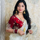 Premium Fendy Satin Saree with Multi-Sequence Embroidery Work