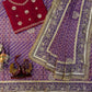 Trending Soft Chinnon Silk Designer Saree with Sequins & Cording Embroidery Work