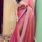 LUXURY Handcrafted Diamond work silk saree