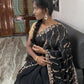 Premium Space Silk Saree with Original Beads Work