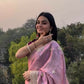 Premium Fendy Satin Saree with Multi-Sequence Embroidery Work