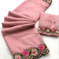 A beautiful pastel range saree featuring intricate multi-thread work. - Lookcollection