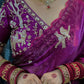 Premium Fandy Silk Saree with Heavy Beads Work