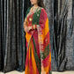 Soft Georgette Bhandhni Printed Saree