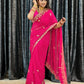Georgette muthda saree with beautiful c-pallu Embroidery Work