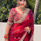 Graceful Fendy Silk Blooming Saree with sequence border