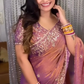 Elegant Sequin Frendy Chiffon Saree