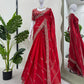 Beautiful Designer Saree on Chinon Fabric