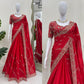 Beautiful Designer Saree on Chinon Fabric