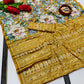 Premium Chinon Soft Silk  Saree with Foil Digital Floral Print