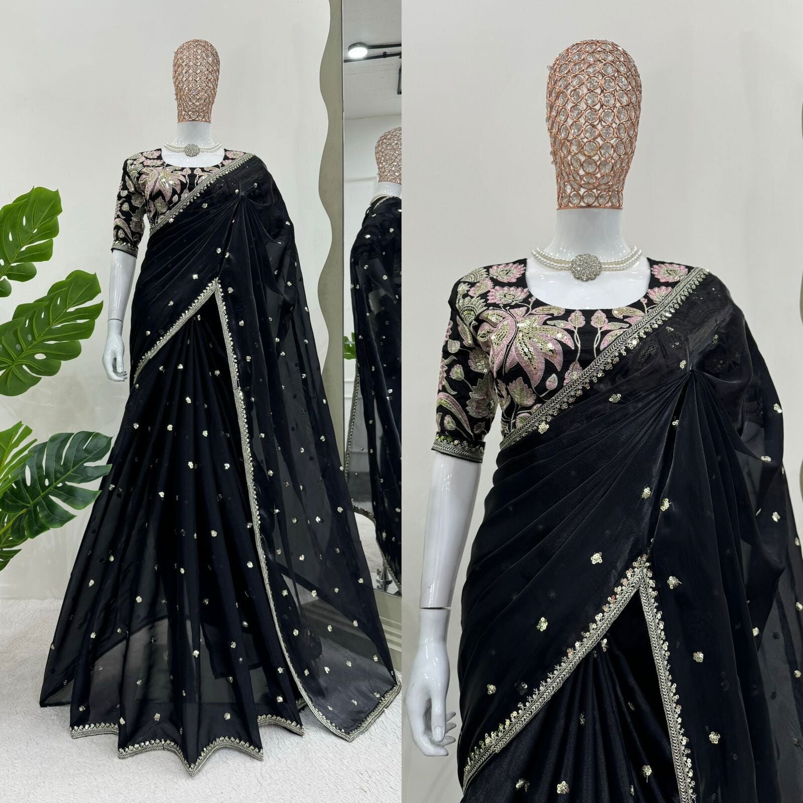 Looking some one for this same colour beautiful Designer Saree - Lookcollection