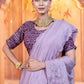 Crush Work and Hand Calcutta Butti Contrast Saree
