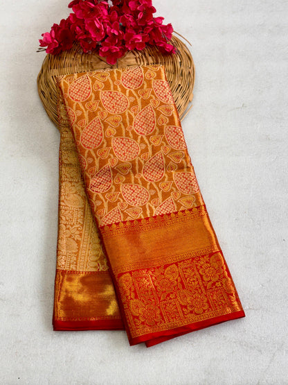 New Premium And High Quality Kanjiveram Soft and Smooth Silk Saree That is Super Stylish and Pretty