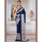 Premium Modal Satin Ajrakh Print Saree with Blouse