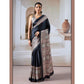 Premium Modal Satin Ajrakh Print Saree with Blouse