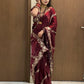 Premium Fendy Satin Sequin Saree Luxury Embroidery