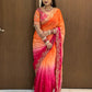 Premium Designer Fendy Satin Saree with Heavy Embroidery Sequence Work