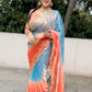 Premium Designer Fendy Satin Saree with Heavy Embroidery Sequence Work