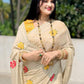 Soft Rangoli Silk Premium Embroidered Mirror Work Saree
