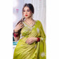 Fandy Satin Designer Saree with Khatli & BeadsWork
