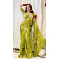 Fandy Satin Designer Saree with Khatli & BeadsWork