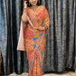 Diamond Mirror Fusion Saree on Soft Chinnon fabric
