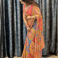 Diamond Mirror Fusion Saree on Soft Chinnon fabric