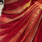 Luxury Space Soft Silk Blooming Saree with Elegant Jarkan & Swarovski Work