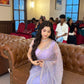 Wedding Wear Soft Net Sequins & Beads Work Saree with Designer Border