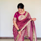 Party Wear Soft Twill Saree with Designer Corset Blouse