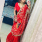Karvachauth Special Soft Dola Silk Saree with Hand Cutdana Moti Work