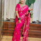 Karvachauth Special Soft Dola Silk Saree with Hand Cutdana Moti Work