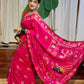 Karvachauth Special Soft Dola Silk Saree with Hand Cutdana Moti Work