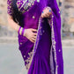 Elegant Sequin Frendy Chiffon Saree