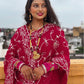 Vichitra Silk Saree with Designer Ribbon & Sequin Work