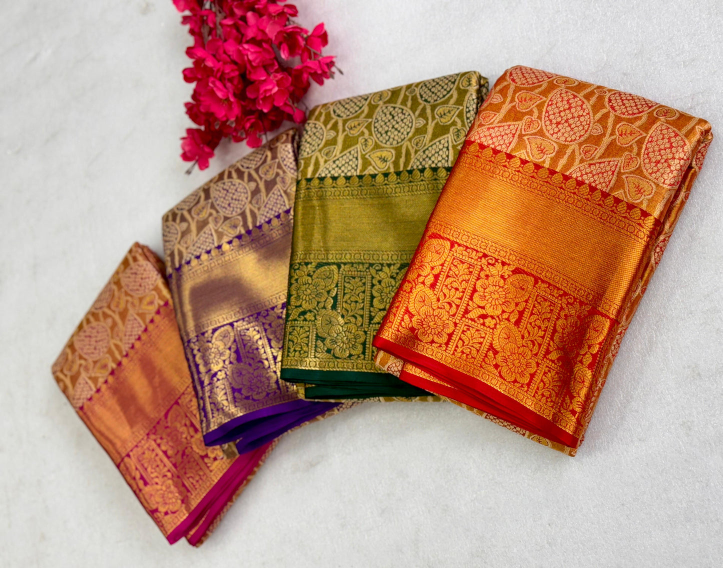 New Premium And High Quality Kanjiveram Soft and Smooth Silk Saree That is Super Stylish and Pretty