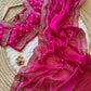 zimmy choo silk saree with amazing embroidery  sequence work and multi borders with aarco..