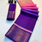 Beautiful rekko silk sarees with all over floral design along with contrast weaving border