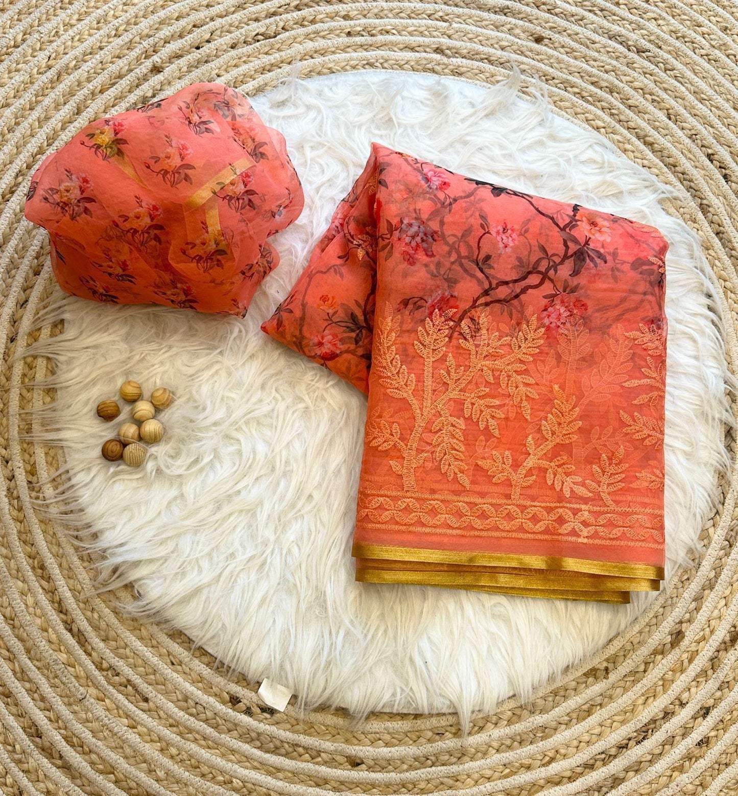 Superb Soft weaved  organza Silk Saree