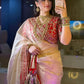Gold Designer Soft Organza Saree