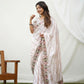 Premium Sattin georgett  Work  saree