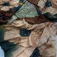 Exclusive Floral Handwork Saree On Satin Crepe
