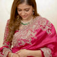 beautiful Designer Saree on Vichitra Silk Febric