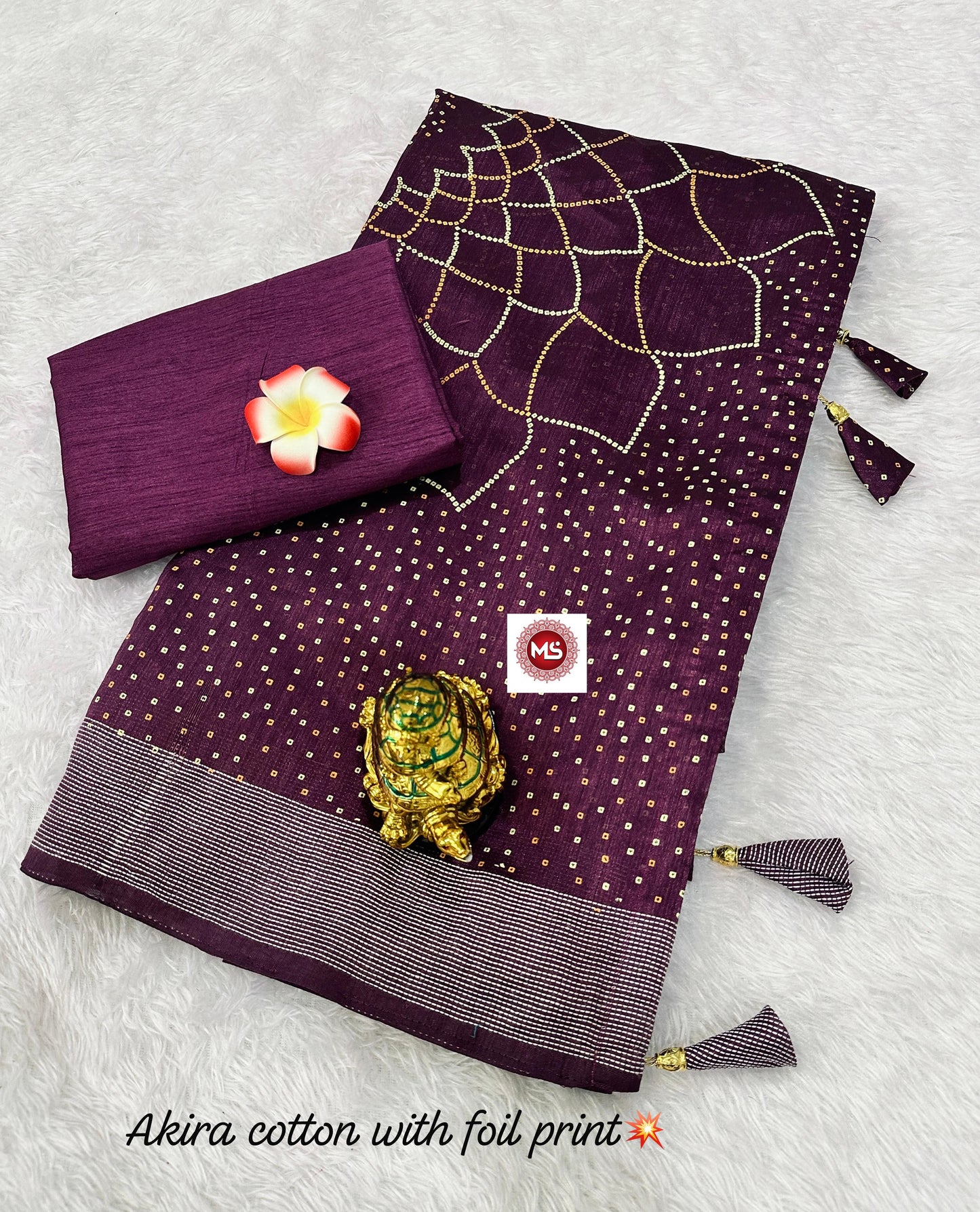 Pure Soft Cotton Akirq Border Party Wear Saree