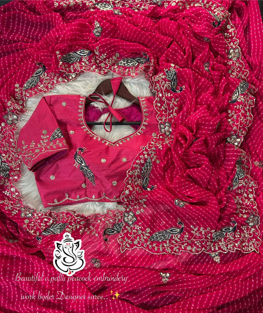 Beautiful Rani Coding Sequence & Jari Work Saree