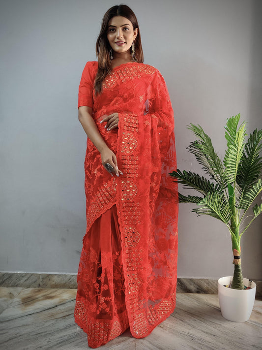 Presents a Superhit Mirror Saree Collection