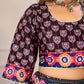Premium Rayon Cotton Digital Print Work Lahenga Choli Black