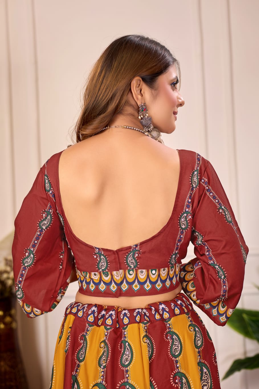 Premium Rayon Cotton Digital Print Work Lahenga Choli