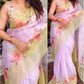 Dreamy World Of Pastel Colors Shades -Leno Cotton Saree