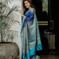 BEAUTIFUL RICH PALLU SOFT LICHI SILK CLOTH
